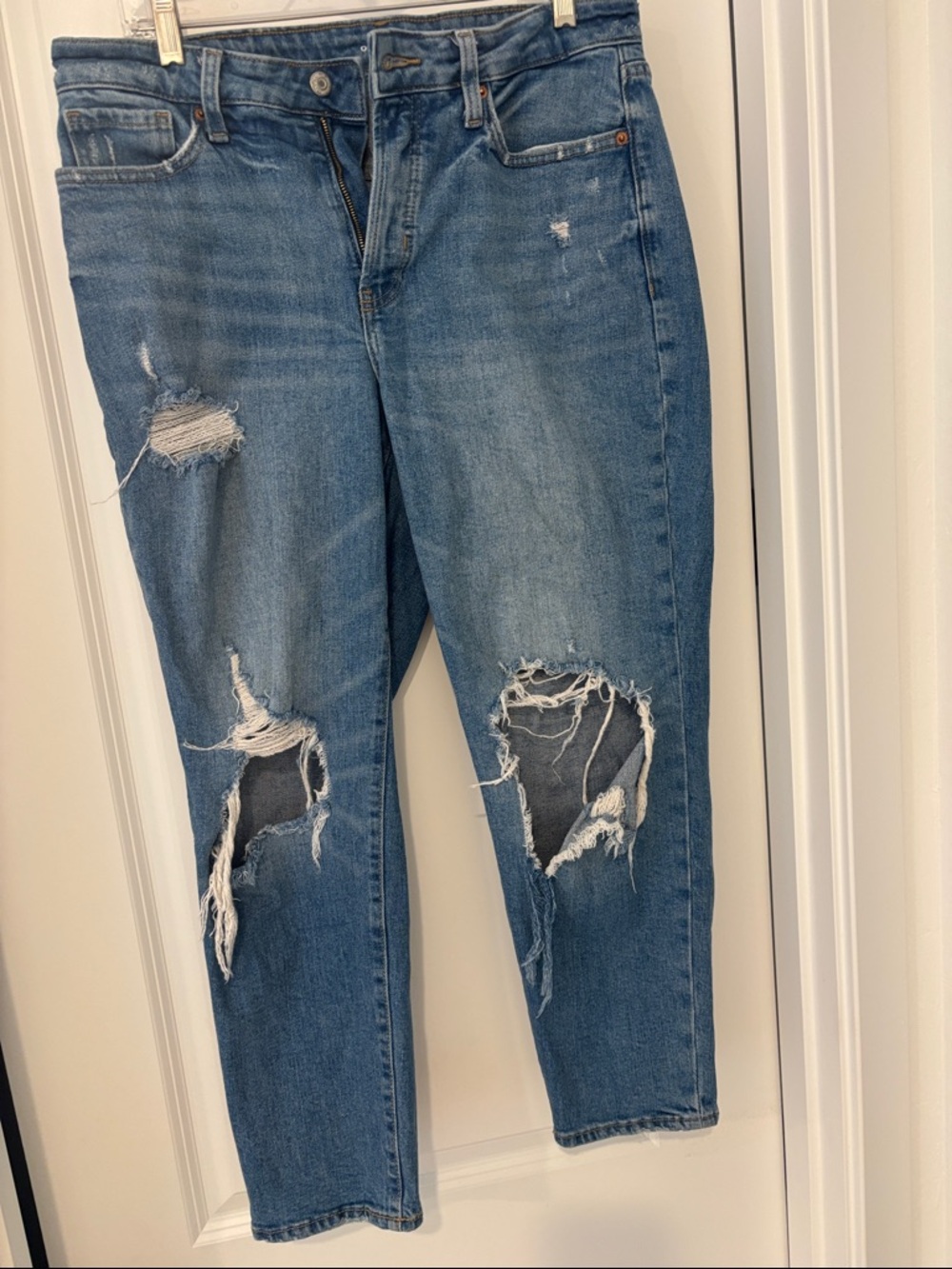 Women’s Old Navy high-rise O.G. Straight secure smooth pockets size 10